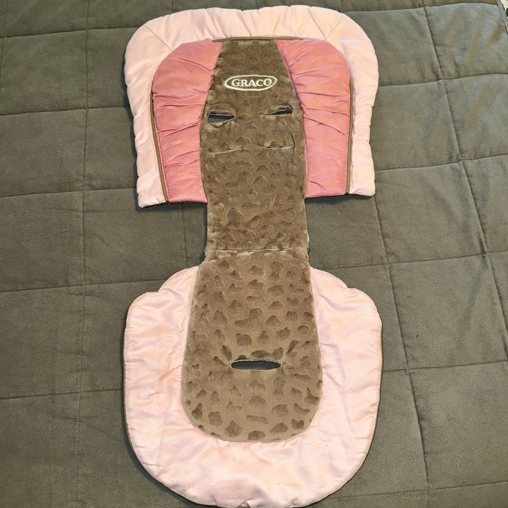 Graco SnugRide Car Seat Pink Brown Insert Support Pad Daphne